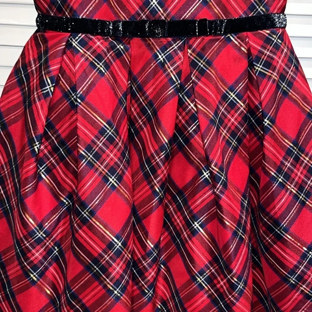American Girl holiday tartan plaid girls‎ dress 16 like new